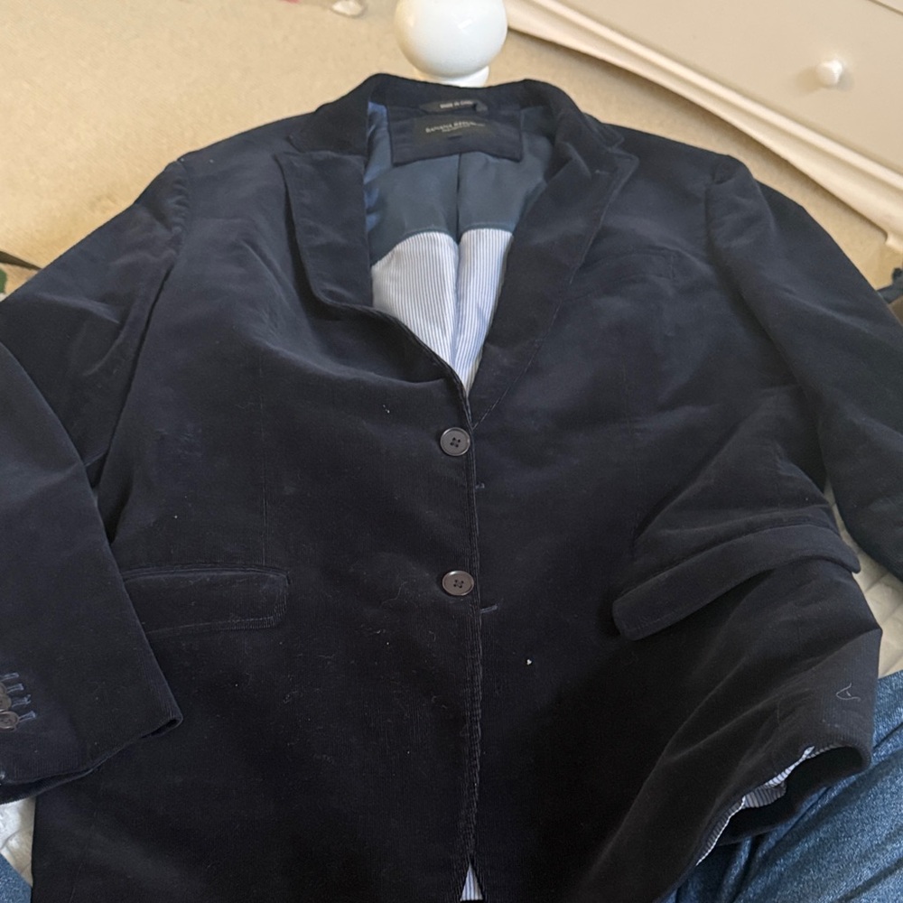 Banana Republic Tailored Fit Blazer in Dark Blue